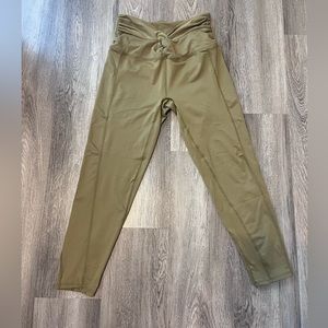 Olive green free people movement leggings
